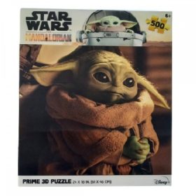   Csillagok háborúja – Star Wars The Mandalorian Yoda 3D puzzle, 500 darabos – PRIME 3D