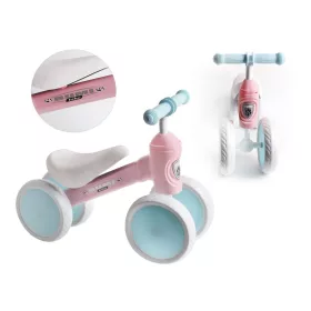 Futóbicikli, tanulóbicikli 4 kerekű, kék-pink, Bumi Bike