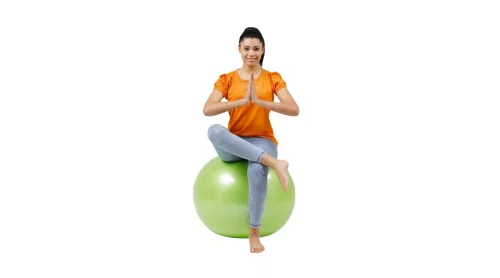 Gimnasztikai labda és ülőlabda 65 cm világoszöld – Gymnic Plus