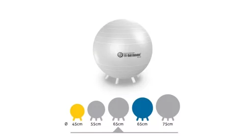 Gimnasztikai labda lábakkal 65 cm gyöngyház – Gymnic Fit-Ball
