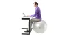 Gimnasztikai labda lábakkal 75 cm gyöngyház – Gymnic Fit-Ball
