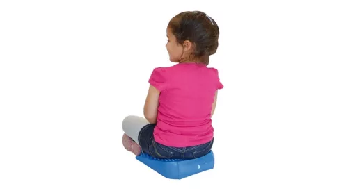 Ék alakú ülőpárna gyerekeknek 26×26 cm kék – Gymnic