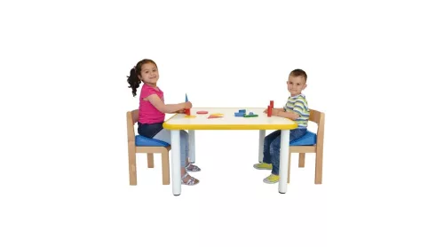 Ék alakú ülőpárna gyerekeknek 26×26 cm kék – Gymnic