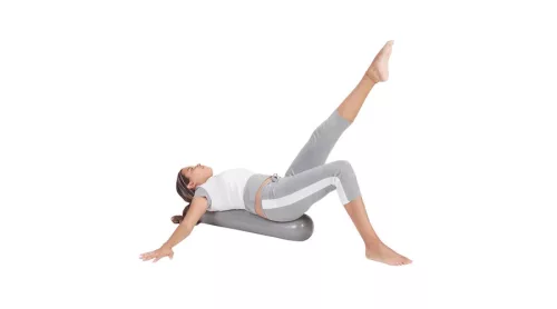 Pilates roller 72x18 cm szürke – Gymnic Fit-Ball