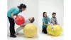 Mogyorólabda és fiziohenger 55x90 cm sárga – Gymnic Fizio-Roll