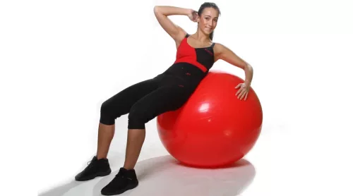 Gimnasztikai labda óriáslabda 120 cm piros – Gymnic Fizio