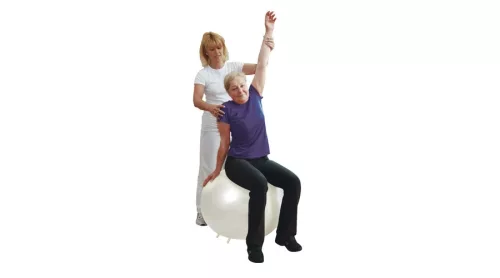 Gimnasztikai labda lábakkal 65 cm kék – Gymnic Fit-Ball