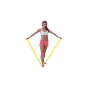   Erősítő gumiszalag 150 cm gyenge ellenállás sárga – Dittmann Fit-Band