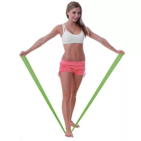   Erősítő gumiszalag 150 cm erős ellenállás zöld – Dittmann Fit-Band