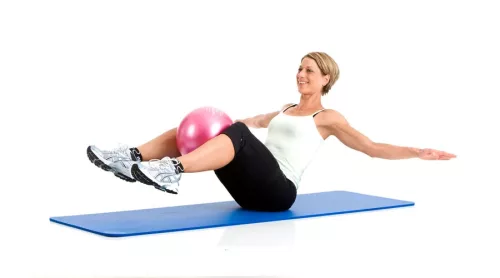 Pilates labda 26 cm rubinpiros – Togu Redondo-Ball