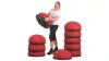 Balance trainer Jumper egyensúlytréner 52 x 24 cm piros – Togu
