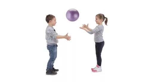 Super soft pattogó labda 18 cm narancs – Gymnic Fantyball