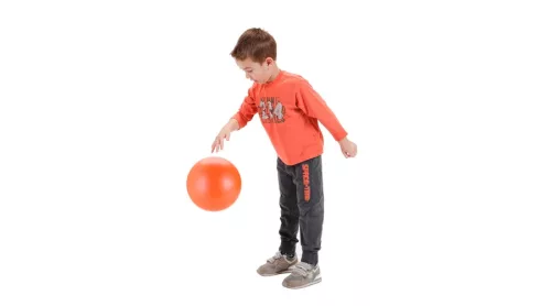 Super soft pattogó labda 18 cm narancs – Gymnic Fantyball