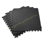   Springos Polifoam Puzzle fitnesz szőnyeg fekete 60x60x1,2 cm (4db-os)
