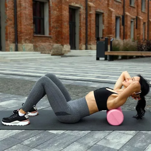 SMR masszázs henger vékony 60×10 cm pink - PRO-Sport