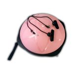   Balance trainer platform, koordinációs félgömb fogyantyúval rózsaszín-fekete színben Pro-Sport 