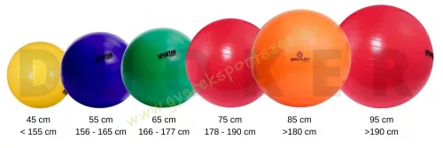 Gimnasztikai labda + pumpa Durranásmentes 55 cm Salta kék