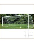   Futball kapuháló,Nagykapu háló kültéri használatra fehér színűen (1 pár) SALTA 7,5x2,5x0,8x2m