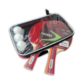 Pingpong ütő szett, 2 ütő + 3 labda + tok – Salta