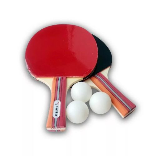 Pingpong ütő szett, 2 ütő + 3 labda + tok – Salta