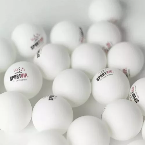 Pingponglabda szett, 60 db – 3 csillagos, fehér – PRO-Sport