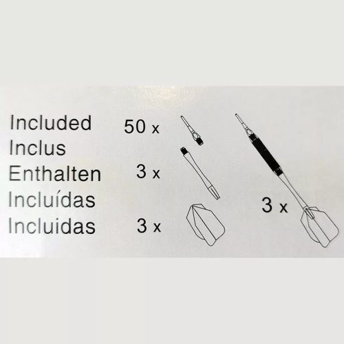 Darts készlet elektronikus géphez – 50 db hegy, 3 nyíl – Spartan ACD 3350