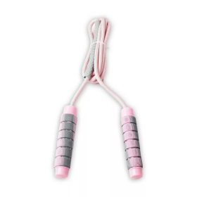   Ugrálókötél, fonatolt, szivacs markolattal, 300 cm, 8 mm, PRO-Sport - Pink