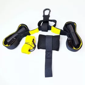 TRX jellegű Sport edzőheveder sárga-fekete PRO-Sport