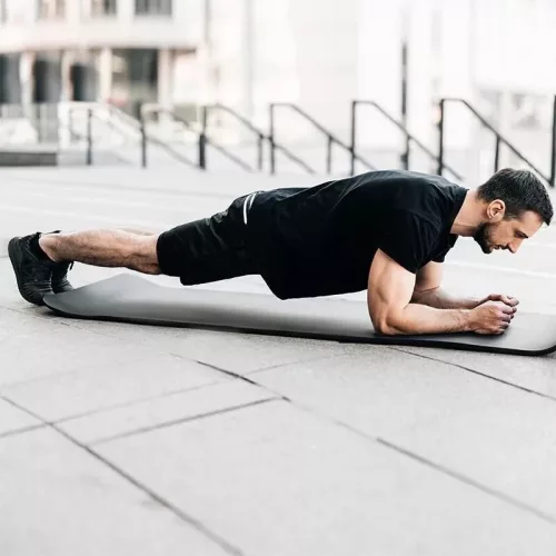 Gimnasztikai matrac, jóga matrac, jógaszőnyeg szürke NBR 183x61x0,8 cm Salta