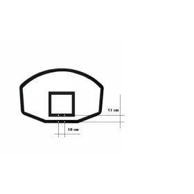Kosárpalánk erősített PVC – 120x80 cm, PRO-Sport
