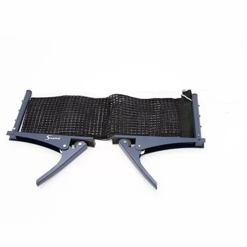 Csíptetős pingpongháló szett – kék hálóval, acél tartóval – Salta