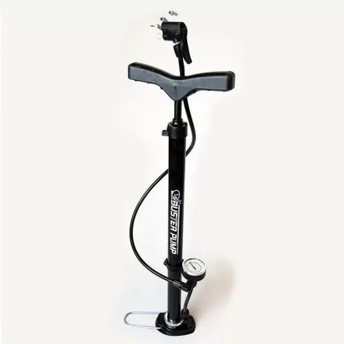 Kézi pumpa nyomásmérővel – univerzális, 62 cm, 4 Bar – PRO-Sport
