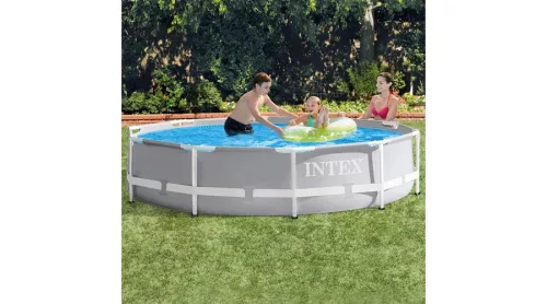 Vízforgatós medence szett, fémvázas 305x76 cm INTEX PRISM FRAME POOL 26702