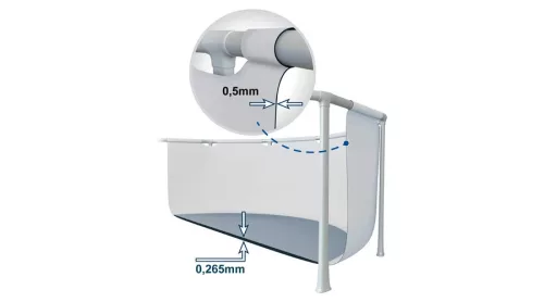 Vízforgatós medence szett, fémvázas 305x76 cm INTEX PRISM FRAME POOL 26702