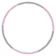 Hullahopp karika tornakarika GREY/PINK nehezített masszázs 1,3 kg-os 100 cm-es SMJ 