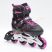 2 in 1 gör- és jégkorcsolya, pink-fekete, állítható 26-29 PRO-Sport LEA