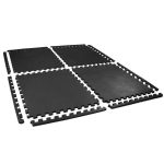   SMJ Polifoam Puzzle fitnesz szőnyeg fekete 62x62x1,2 cm (4db-os)
