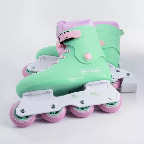 Retro állítható görkorcsolya 31-34 Menta-Pink SMJ Sport