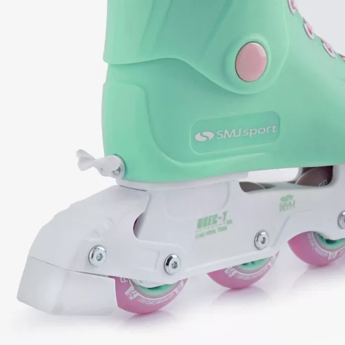Retro állítható görkorcsolya 31-34 Menta-Pink SMJ Sport