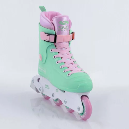 Retro állítható görkorcsolya 31-34 Menta-Pink SMJ Sport