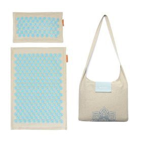   Akupresszúrás matrac, tűpárna, iplikátor, párnával PREMIUM ECO Len, kókusz, táskával SMJ