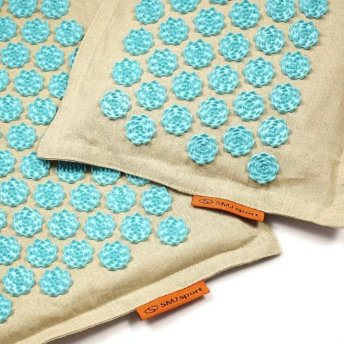 Akupresszúrás matrac, tűpárna, iplikátor, párnával PREMIUM ECO Len, kókusz, táskával SMJ