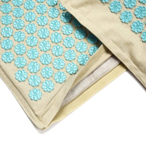 Akupresszúrás matrac, tűpárna, iplikátor, párnával PREMIUM ECO Len, kókusz, táskával SMJ