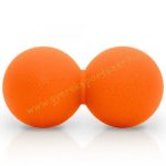   Masszírozó labda Dupla (Lacrosse ball) PRO-Sport,  kemény Narancs színű