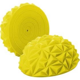   Egyensúlyozó masszázs félgömb, gyémánt mintás 1 pár Sárga Springos