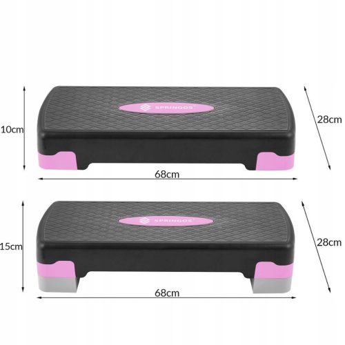 Step pad állítható 68x28x10/15 cm Springos