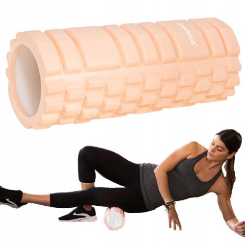 SMR masszázs henger 33x14 cm – barack, Springos