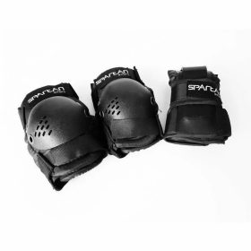   Védőfelszerelés szett XS-es, 6 db, fekete – Spartan standard