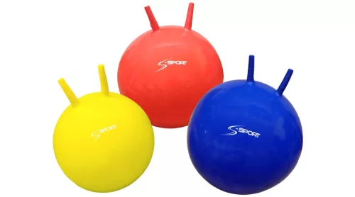 Ugráló labda, 45 cm, sárga - S-SPORT