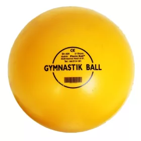 Ritmikus gimnasztika labda 19 cm sárga, PLASTO